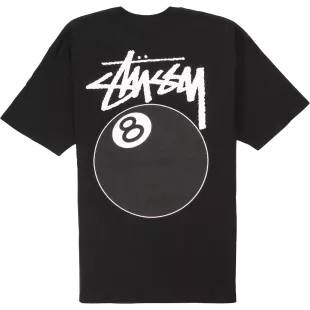 Stussy - 8 Ball Black T-Shirt - slika 1