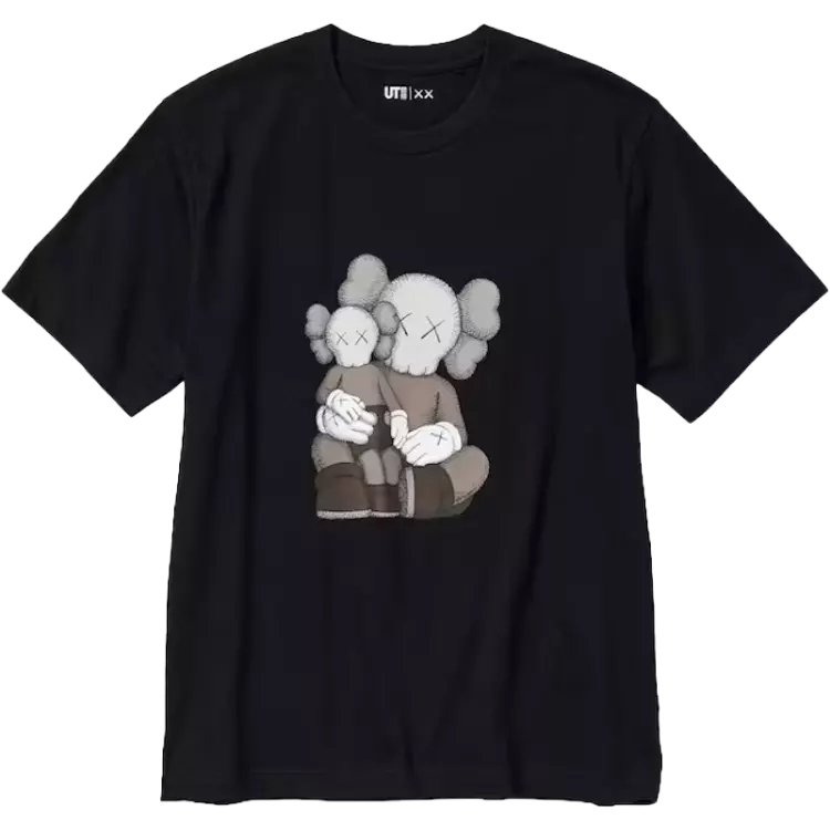 KAWS x Uniqlo - Sleeve Graphic Tshirt Black